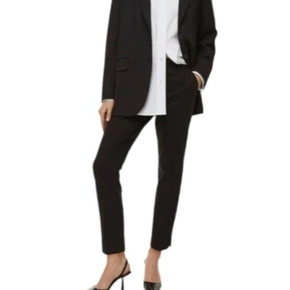 H&M Pants & Jumpsuits Hm Womens Black Tapered Ankle Career Trousers